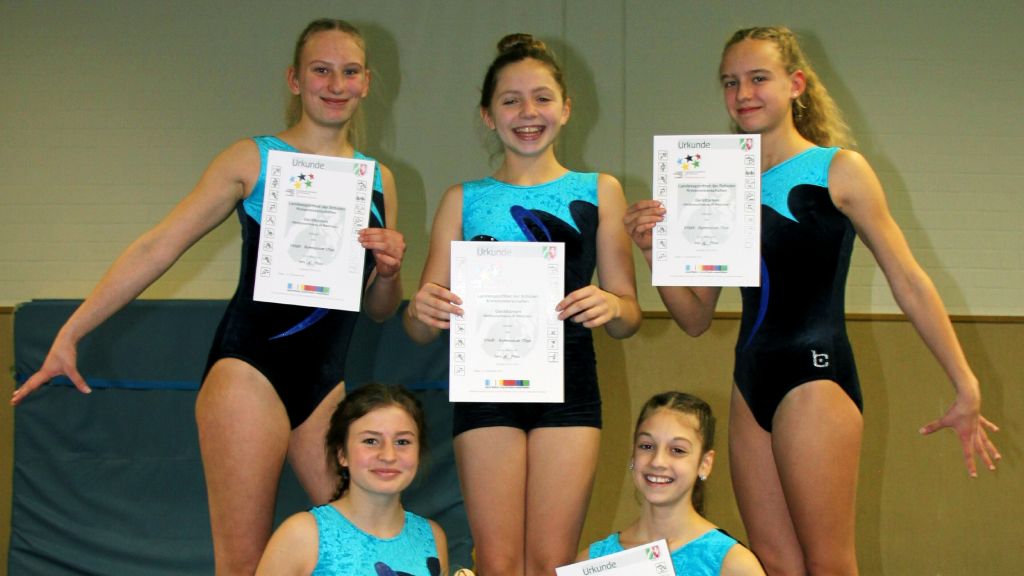 Können stolz sein auf ihre tolle Leistung: die Turnerinnen des SGO.