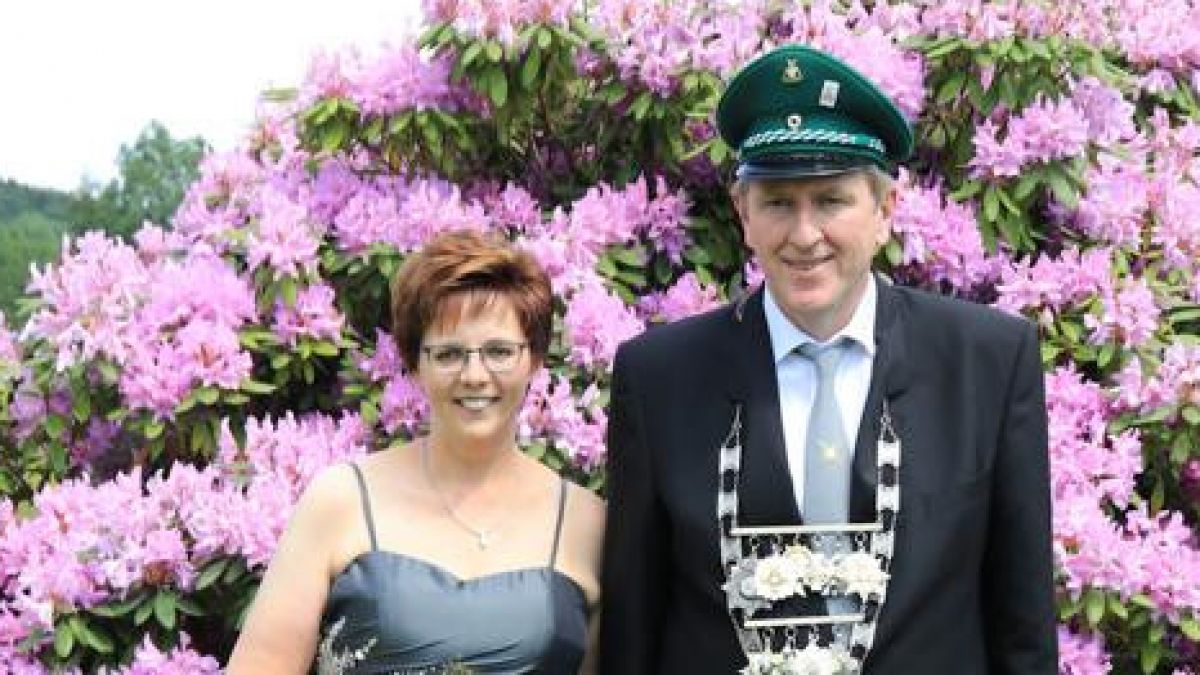 Das Schützenkönigspaar aus Benolpe, Michael Lichtenthäler und Iris Thiele, dankt am kommenden Wochenende ab.