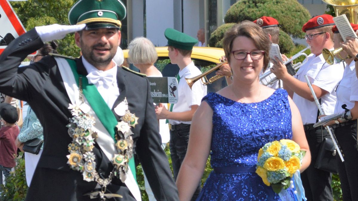 Das Königspaar David und Susanne Stimpl. 