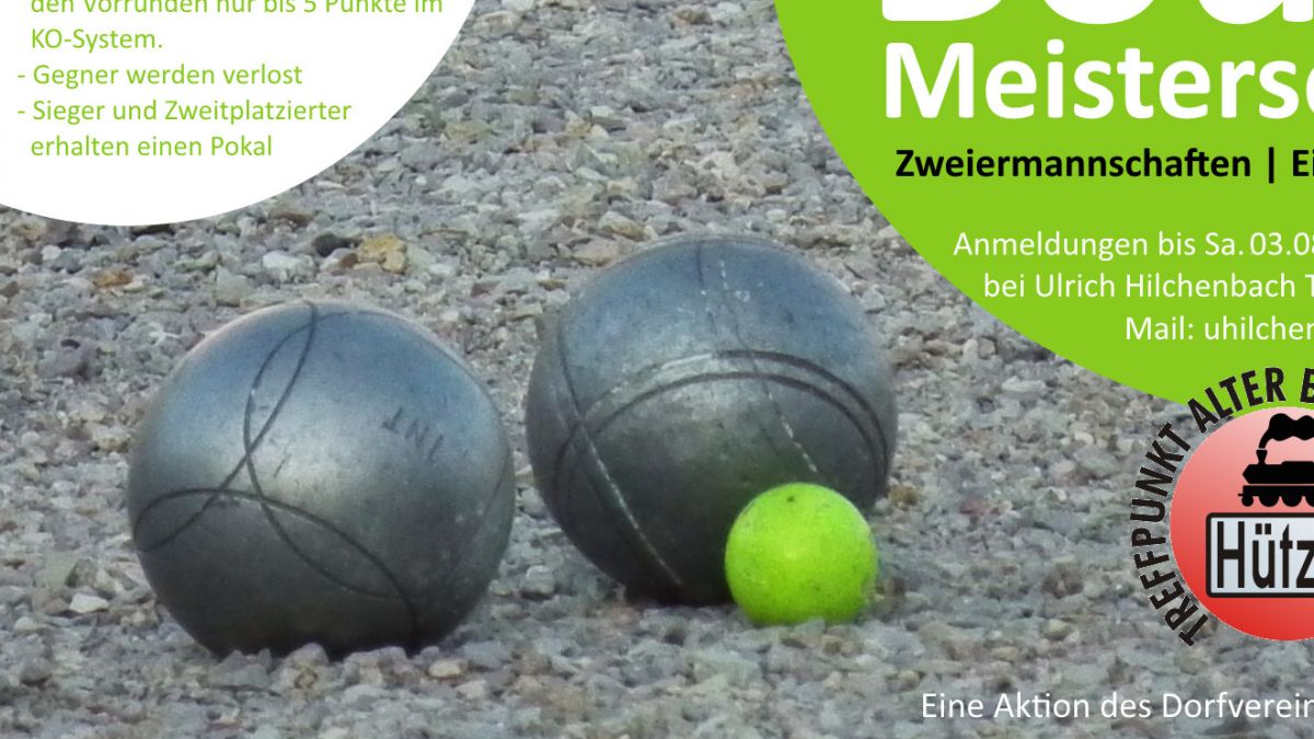Vierte Hützemerter Boule-Meisterschaft