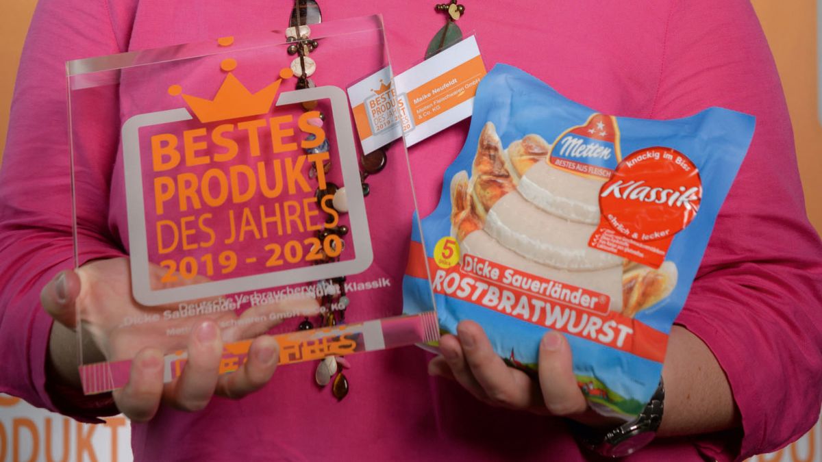 „Dicke Sauerländer“ Rostbratwurst ist „Bestes Produkt des Jahres“