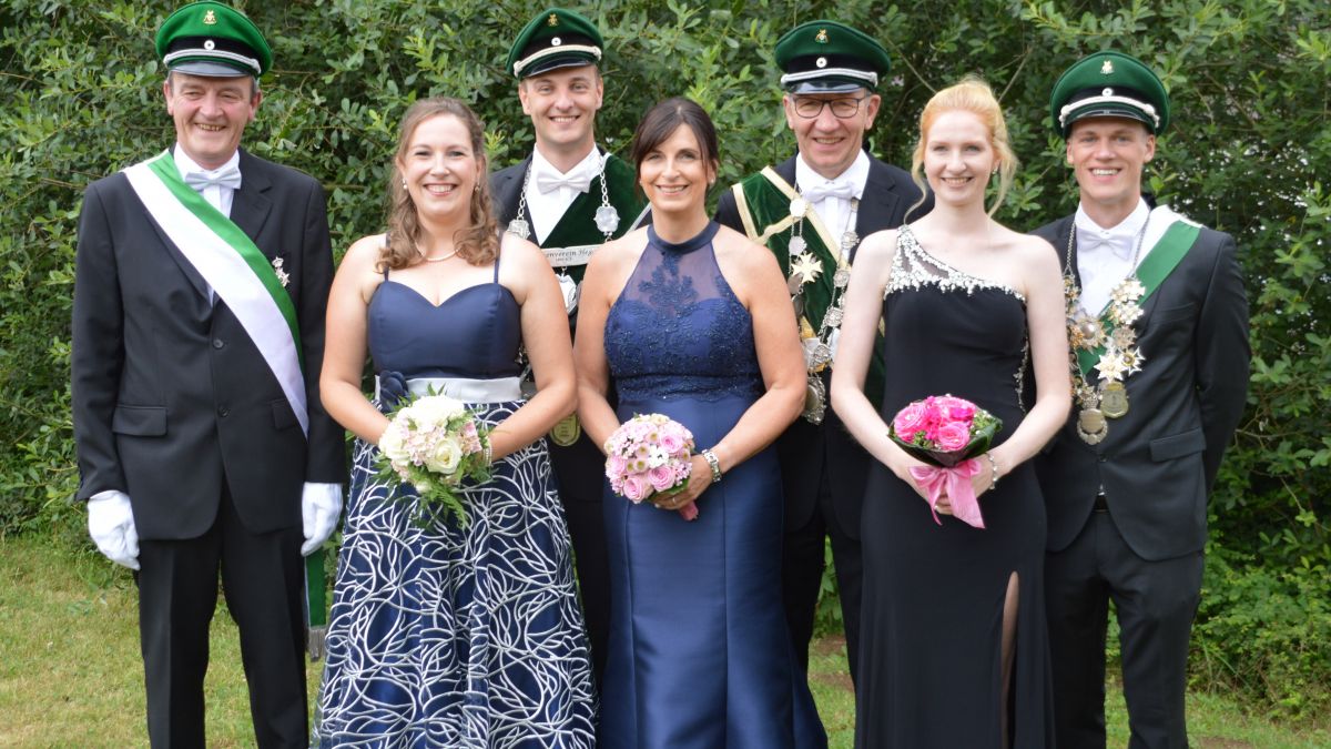 Die Majestäten am Sonntag in Heggen. 