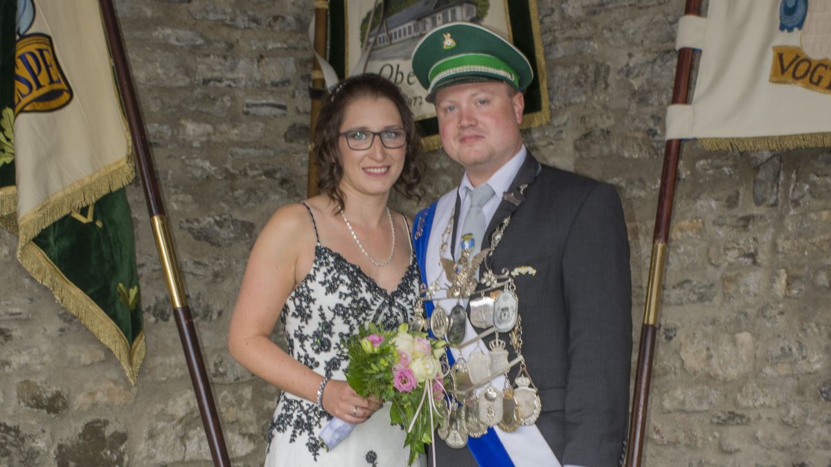 Das scheidende Königspaar Christopher und Barbara Eckhardt.