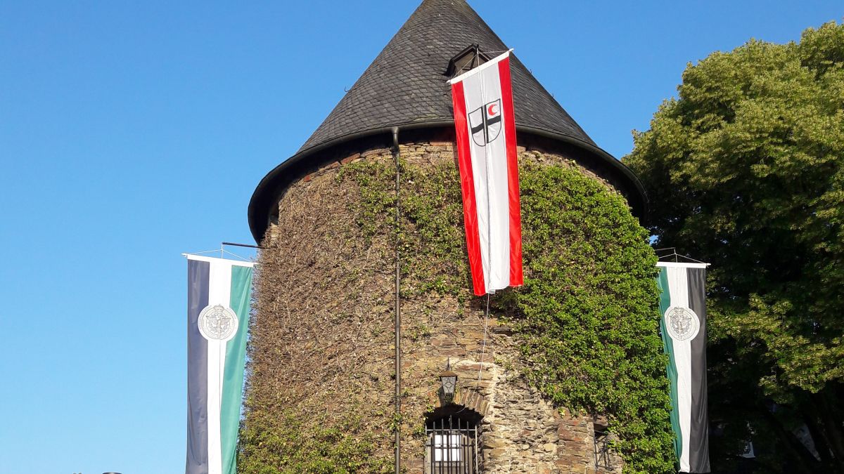 Der Biekturm, das Zeughaus der Attendorner Schützengesellschaft.