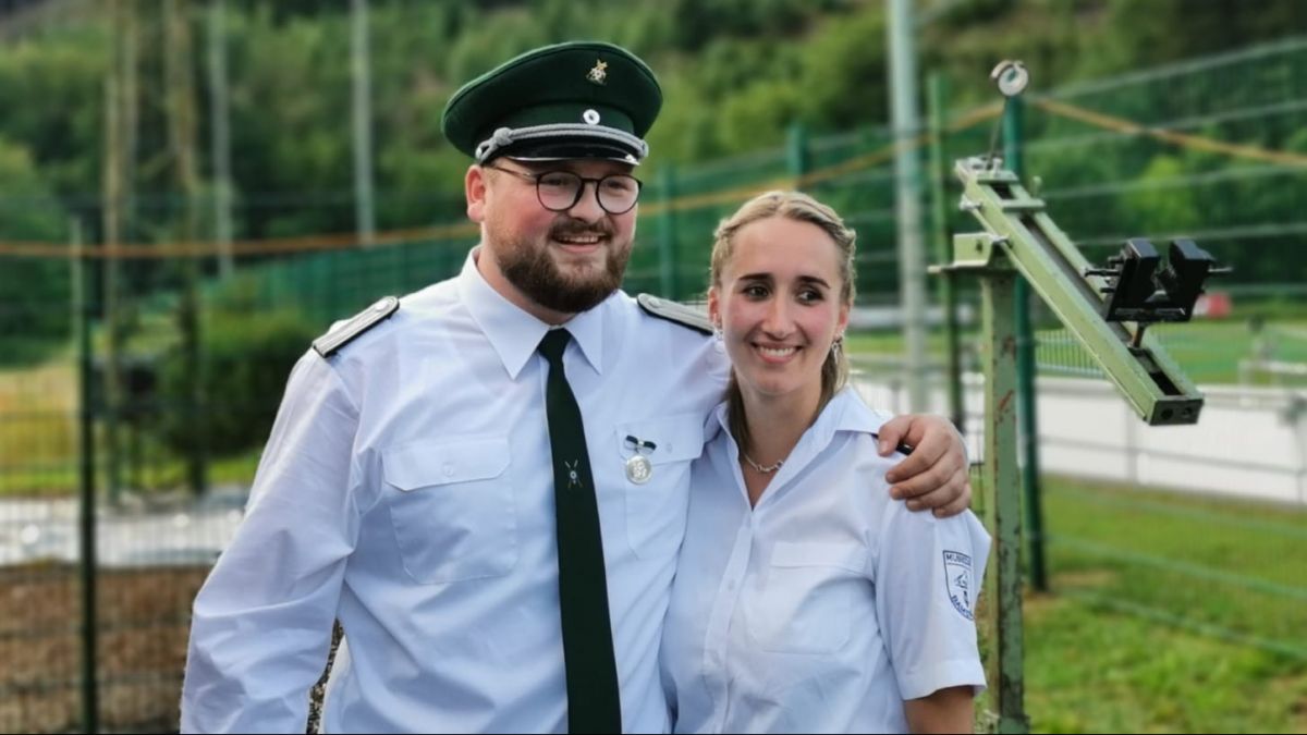 Das neue Jungschützenkönigspaar in Lenhausen: Nils Ebermann und Helena Drexelius. 