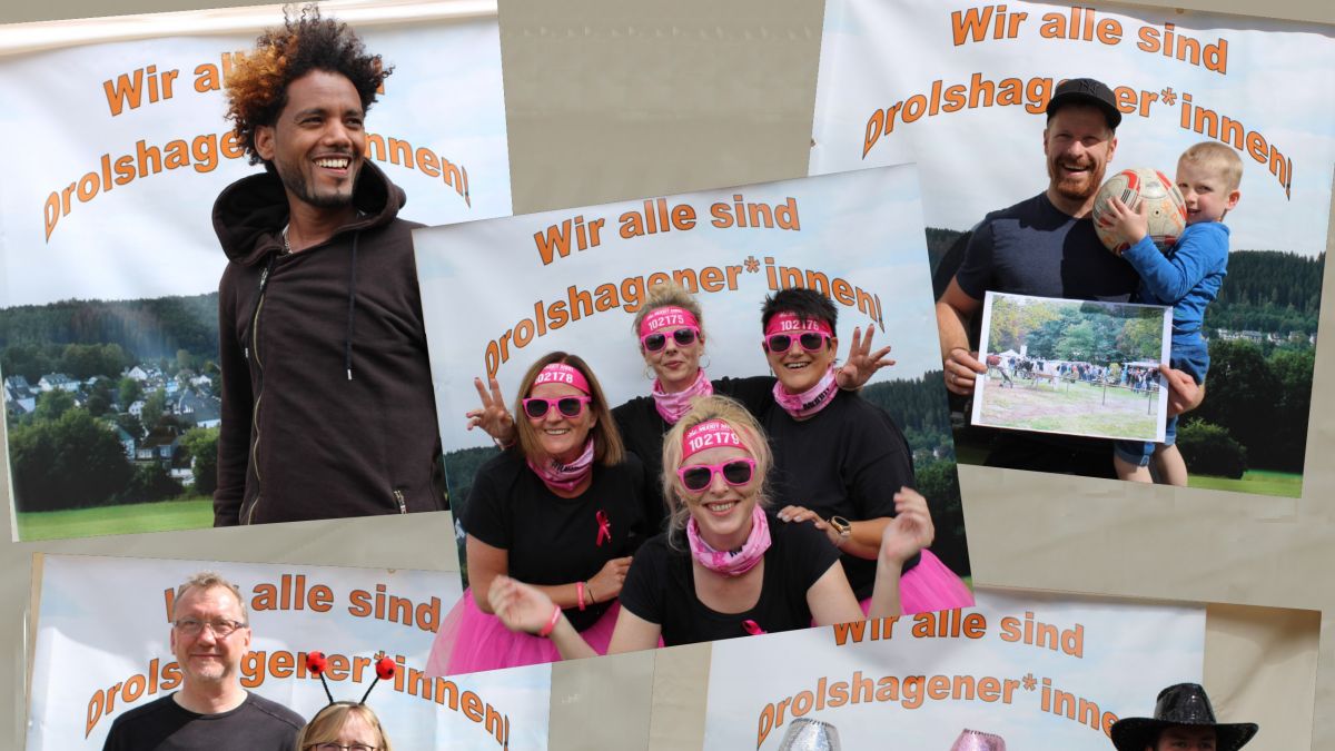 Zahlreiche Bürger ließen sich am Stand der UWD ablichten. 