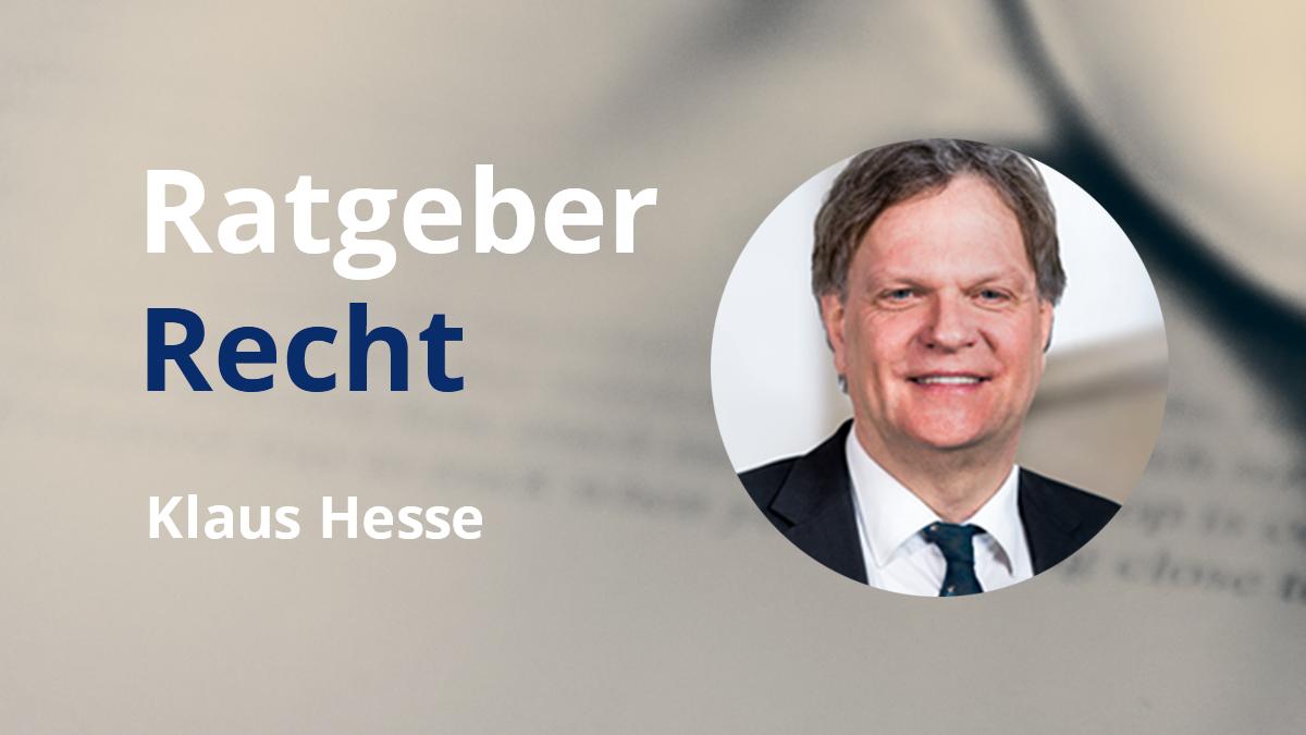 Ratgeber Recht, Rechtsanwalt Klaus Hesse