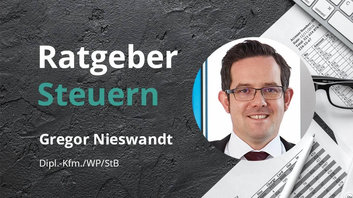 Ratgeber Steuern, Autor Gregor Nieswandt