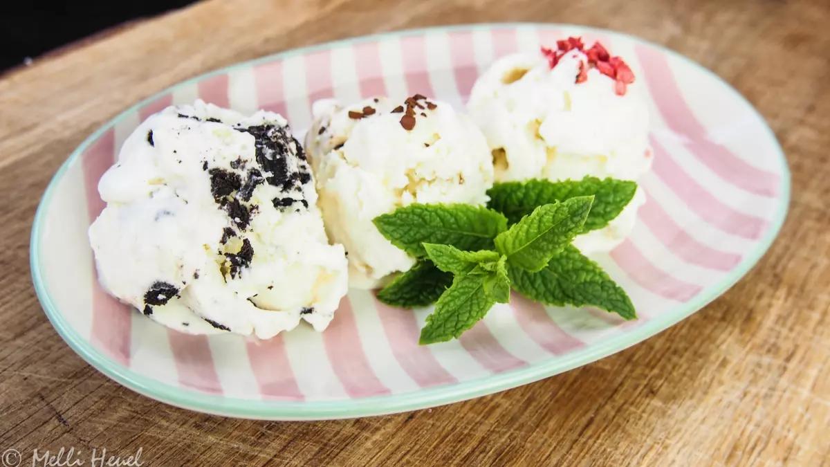 Im Handumdrehen zubereitet: selbstgemachte Eiscreme nach einem Rezept von Melli Heuel.