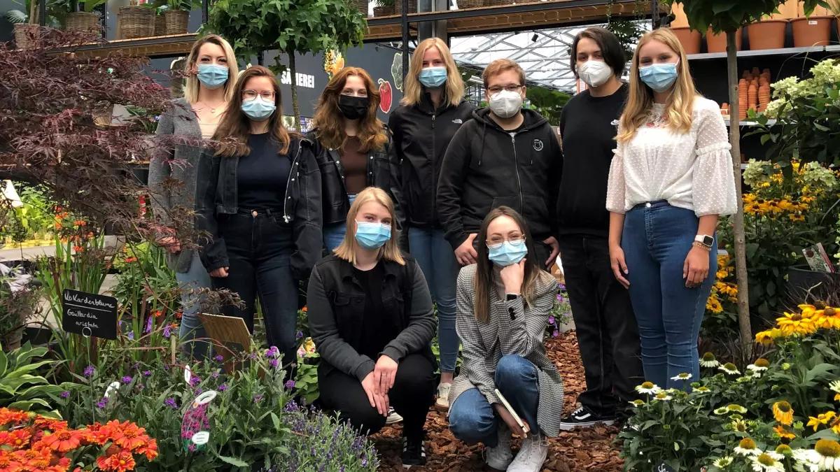 Vorn: Rebecca Stils; Kristina Kondatschkow, 
Hinten: Shereena Fuchs; Seda Ulutürk; Hannah Berghaus; Annett Blüggel; Rafael Bäumer; Kevin Müller; Jessica Empting (je von links)