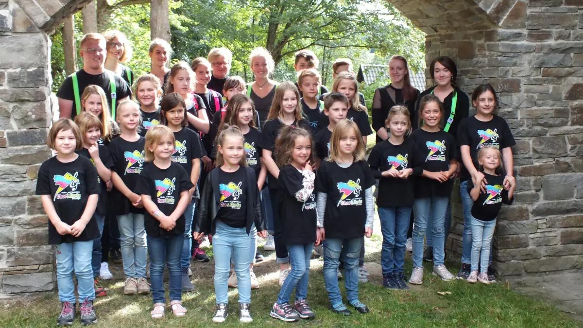 Der Kinder- und Jugendchor Chorlibris aus Drolshagen.
