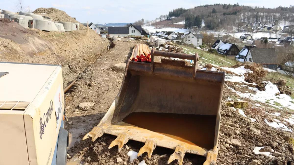 Erschließung in Hützemert: Die Grundstücksbesitzer werden wohl 2022 mit dem Bau ihrer Häuser beginnen können.