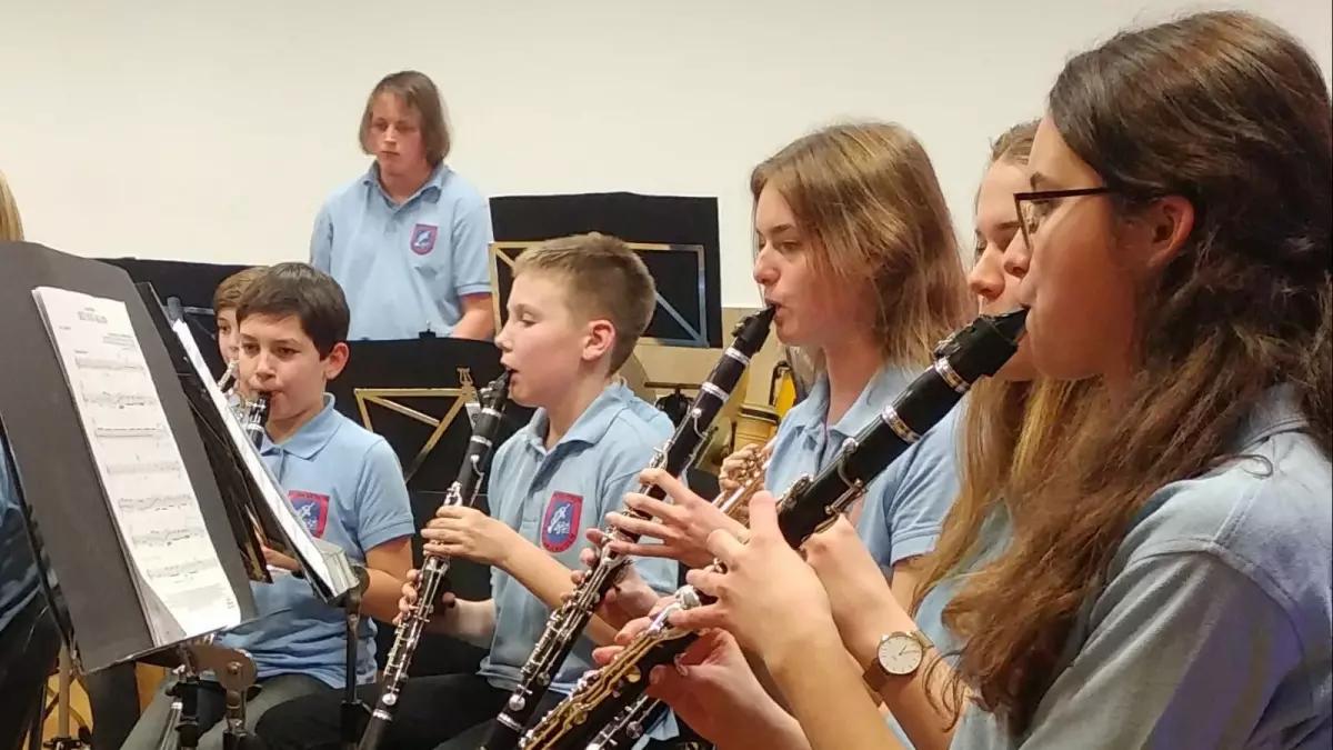 Junge Musiker des Musikvereins Frenkhausen.