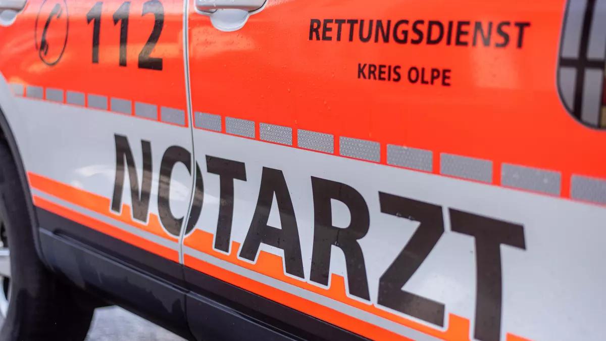 Unfall bei Rüspe: Motorradfahrer schwer verletzt