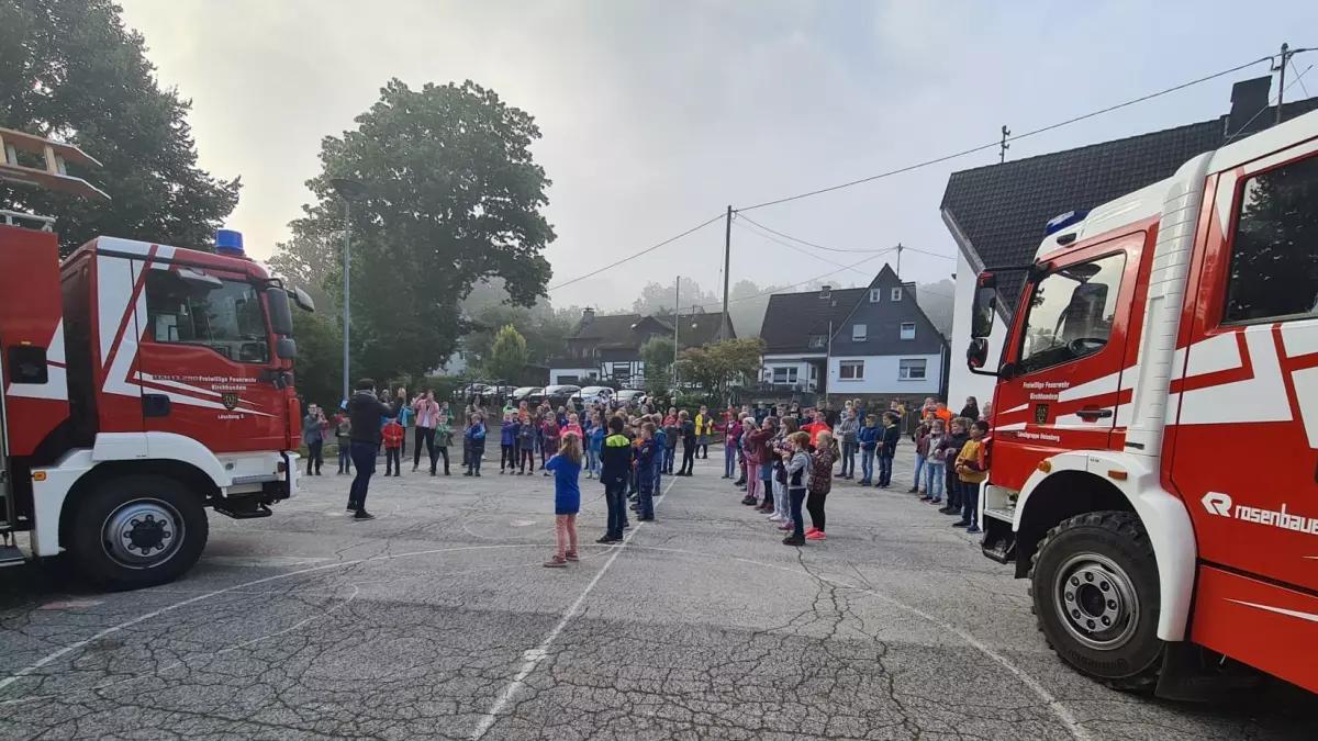 Die Feuerwehr Heinsberg war zu Besuch an der St. Katharina Grundschule Heinsberg.