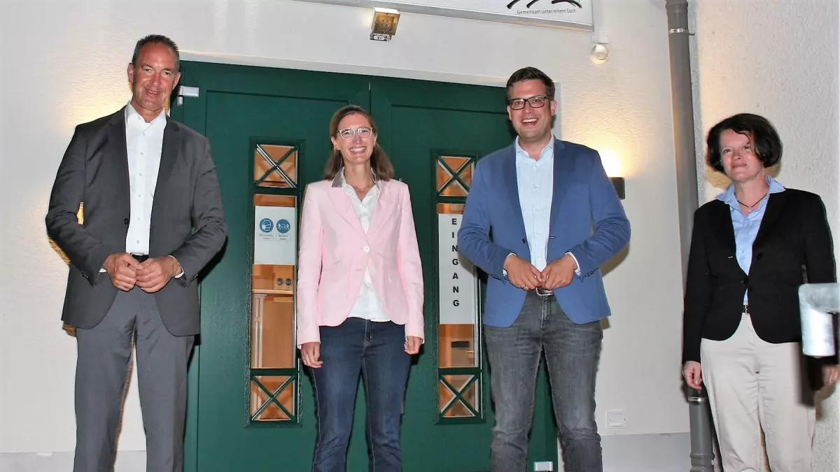 Dr. Friederike Brodhun, Bundestagsabgeordneter Florian Müller und Kirsten Wurm stehen hinter der Kandidatur Jochen Ritters bei der Landtagswahl im kommenden Jahr.