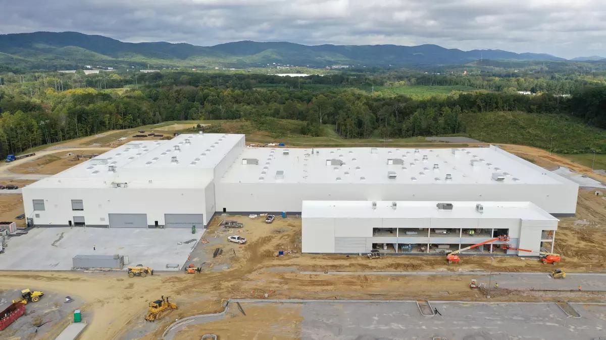 Das fertiggestellte GEDIA-Werk im US-amerikanischen Dalton (Georgia).