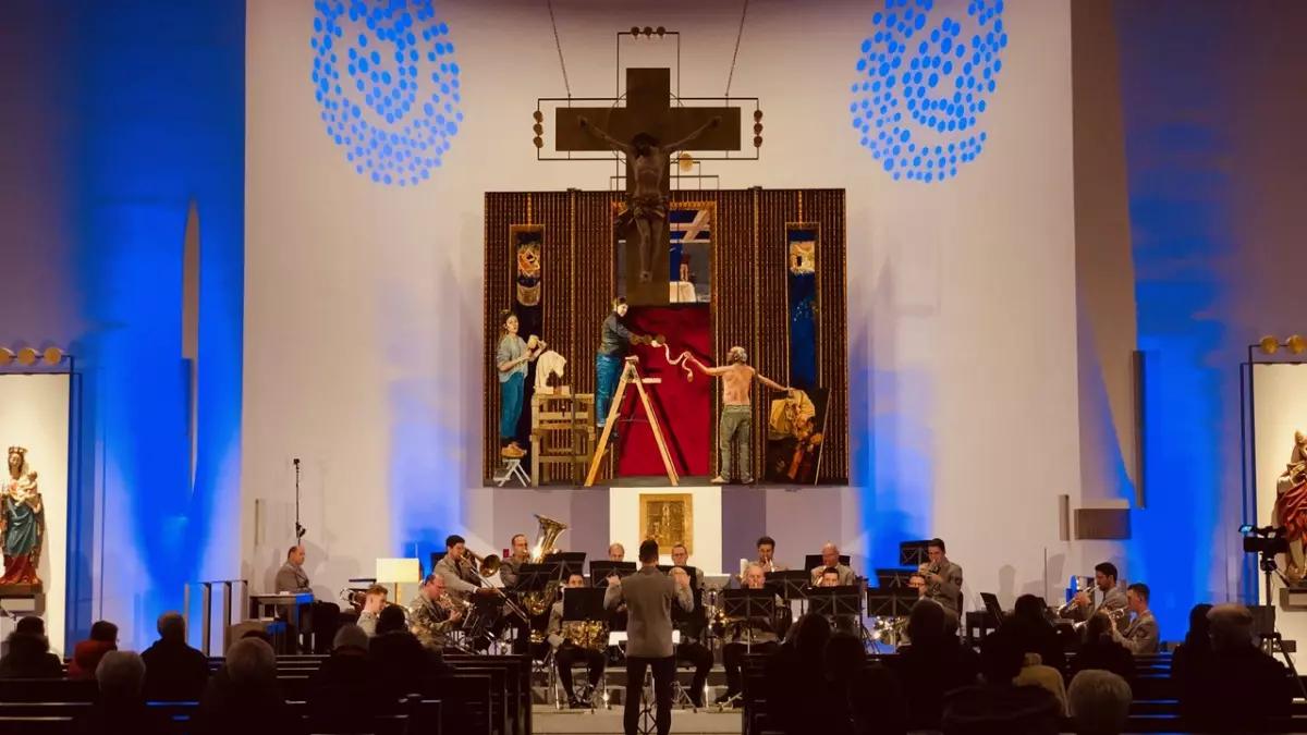 Der Musikverein Frenkhausen spielte das erste Solisten- und Ensemblekonzert.