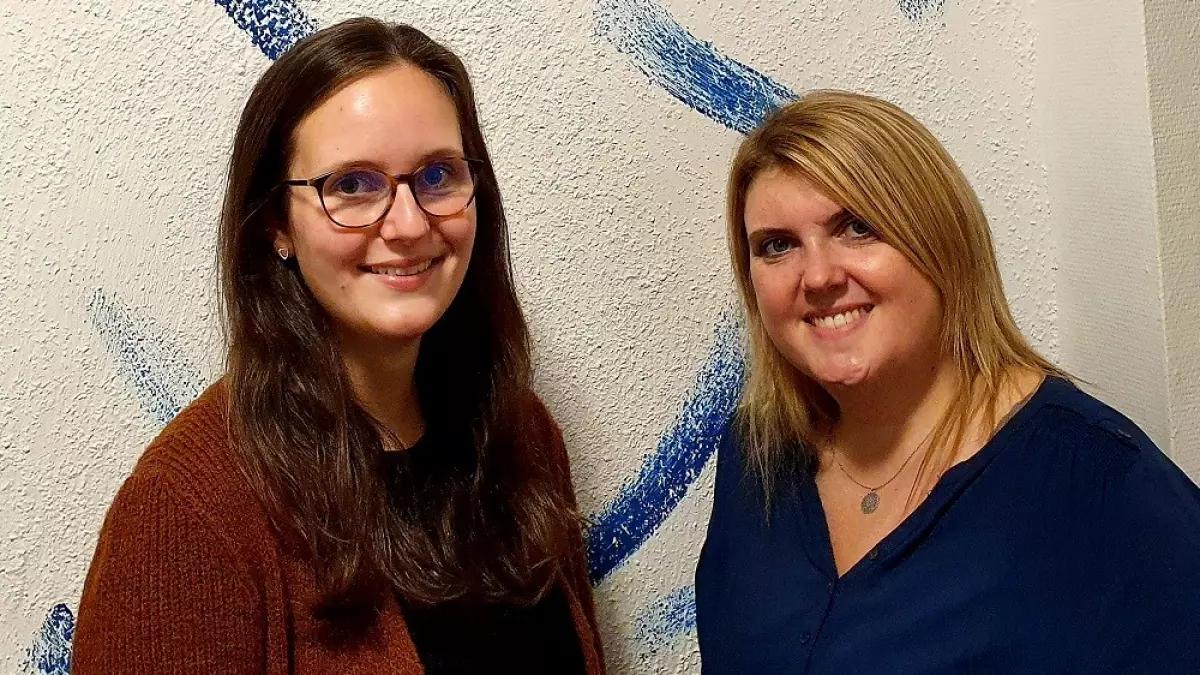 Die Logopädinnen Katharina Hengstebeck und Ivonne König (v.l.) vom Attendorner Mundwerk