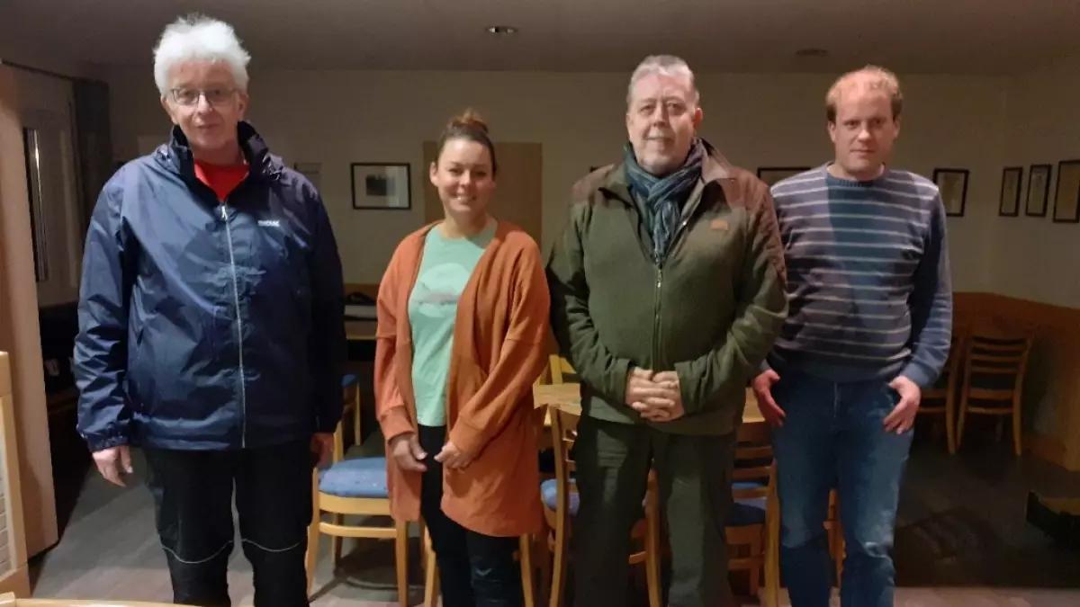 Der neugewählte Vorstand des SPD-Ortsvereins Albaum-Heinsberg, von links: Andreas Schädler, Gesche Gierse, Martin Schädler und Ralf Siebert.