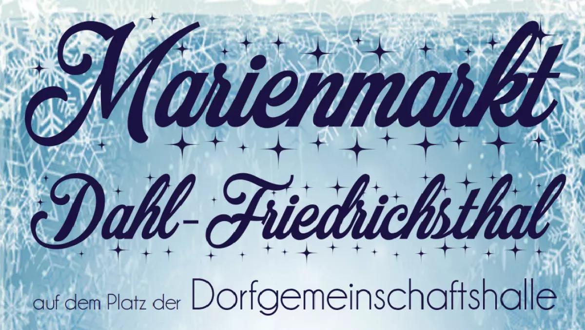 Der Marienmarkt in Dahl-Friedrichsthal kann in diesem Jahr unter besonderen Bedingungen wieder stattfinden.