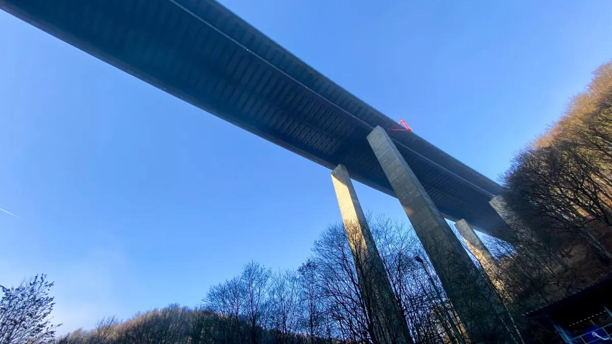 Die gesperrte A 45-Talbrücke Rahmede.