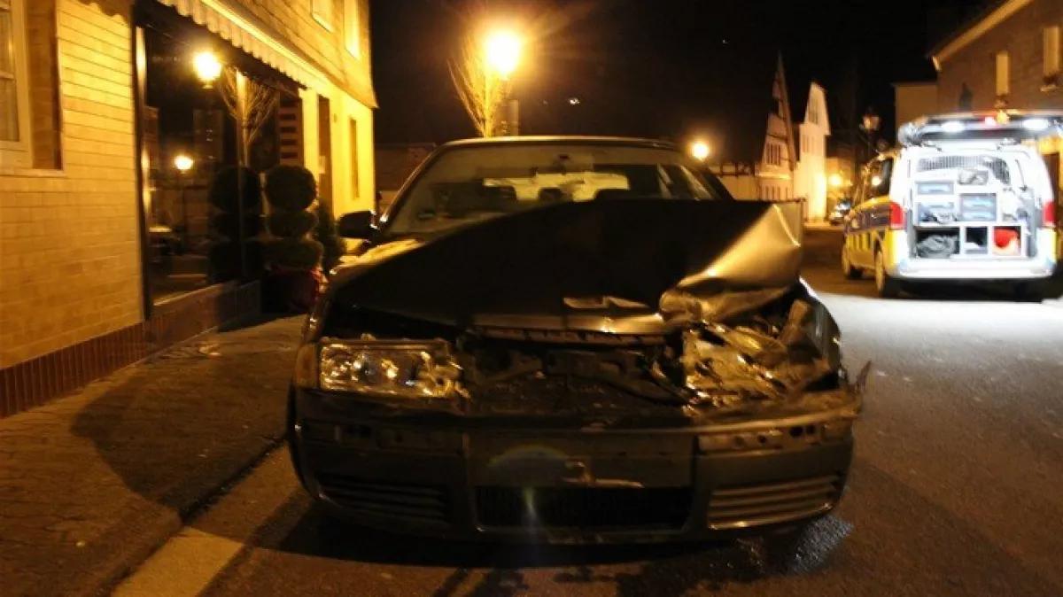 Der beschädigte Pkw.