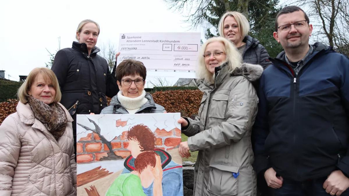 Die KAFIP Hofolpe hat jetzt 4.000 Euro für Flutopfer im Ahrtal gespendet.