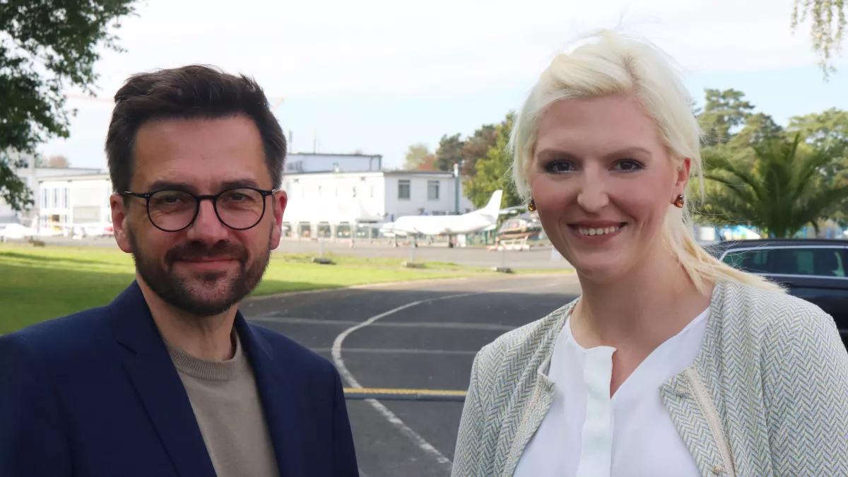 SPD-Spitzenkandidat Thomas Kutschaty mit SPD-Landtagskandidatin Christin-Marie Stamm
