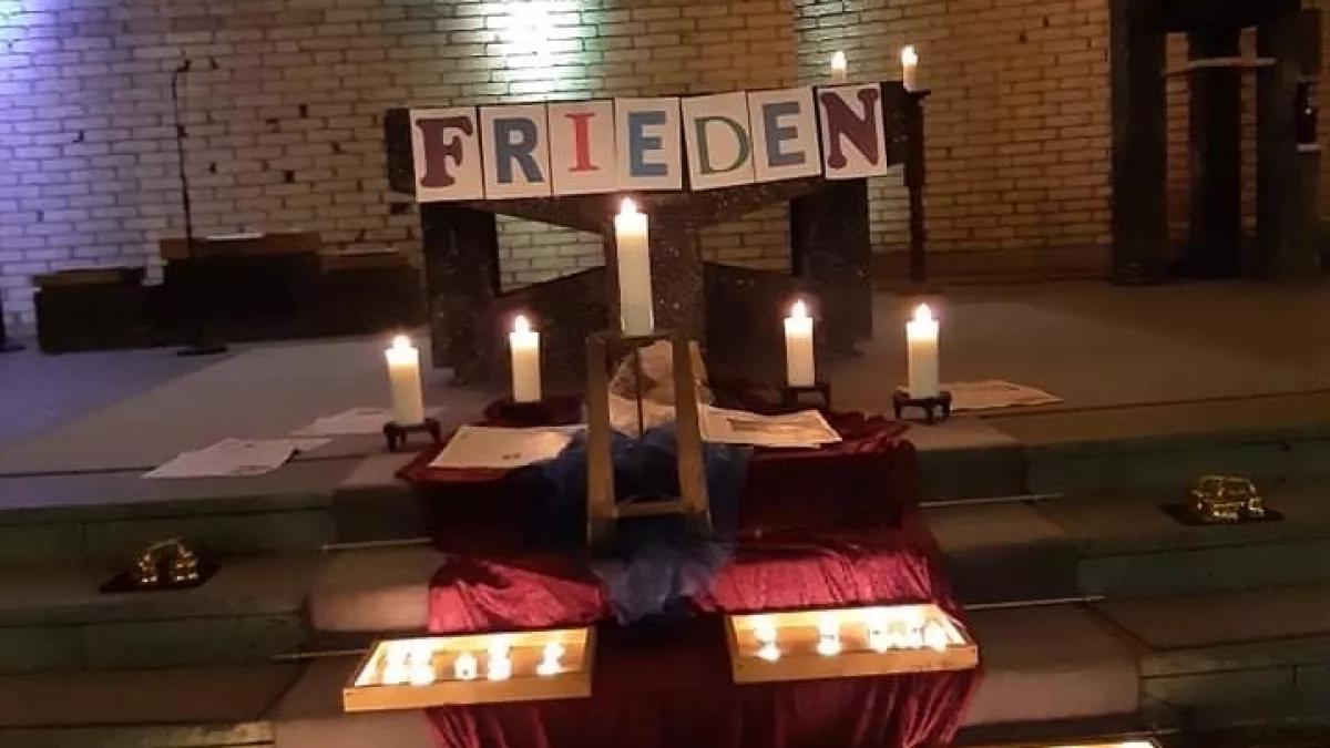 Zum Friedensgebet hatte die Kirchengemeinde nach Dahl-Friedrichsthal eingeladen.