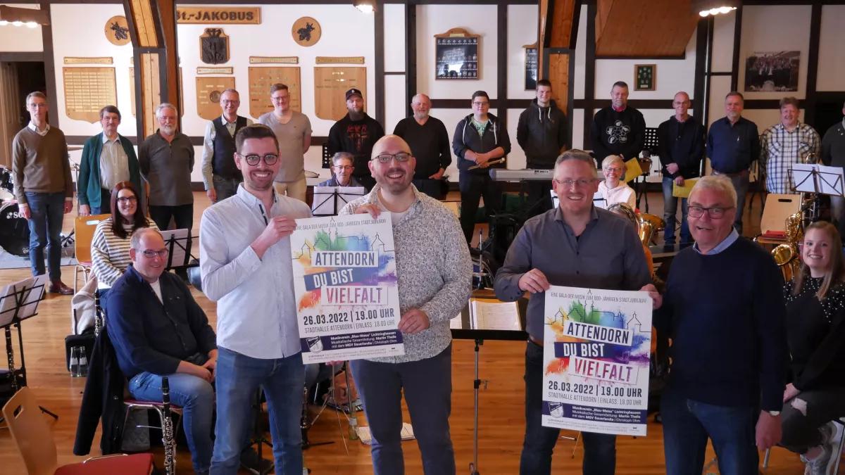 Die Musiker des MV Lichtringhausen freuen sich auf das Konzert am 26. März.