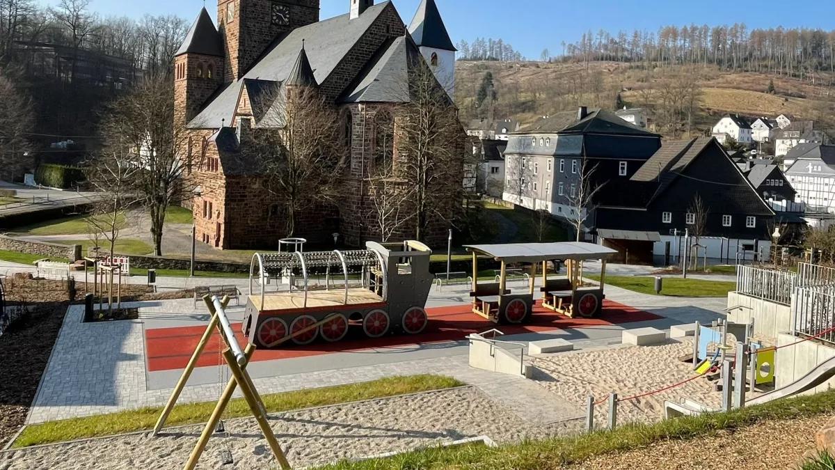 Der Mehrgenerationenspielplatz in Kirchhundem wird kommende Woche am 3. April eröffnet.