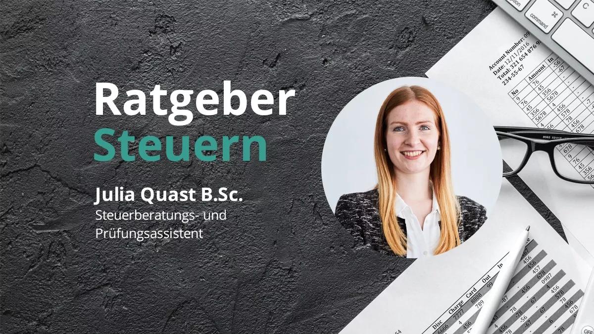Sarah Quast, Steuerberatungs- und Prüfungsassistentin.