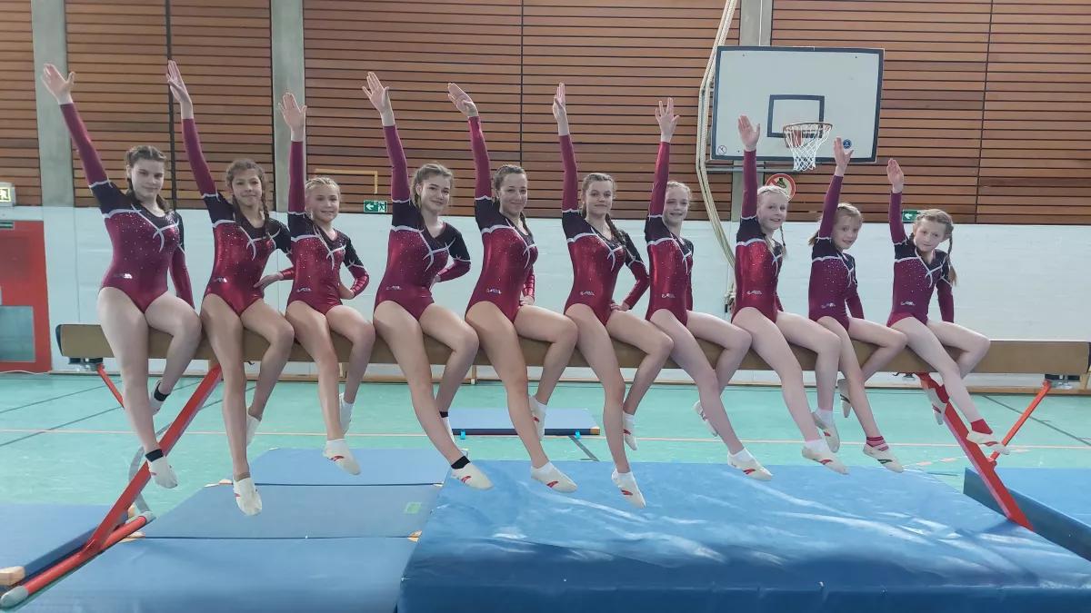 Die Turnerinnen des TV Langenei-Kickenbach.