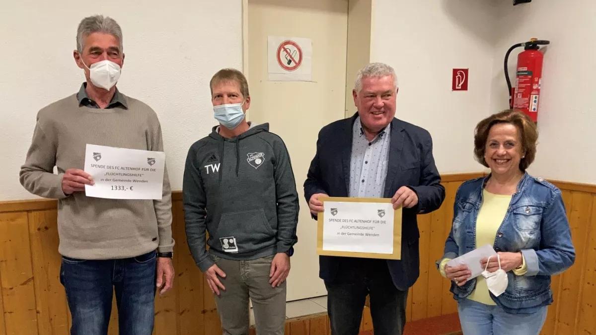 Bernward Holterhof, Thomas Wurm, Rudi Borchers und Marie-Luise Pfaff (von links).