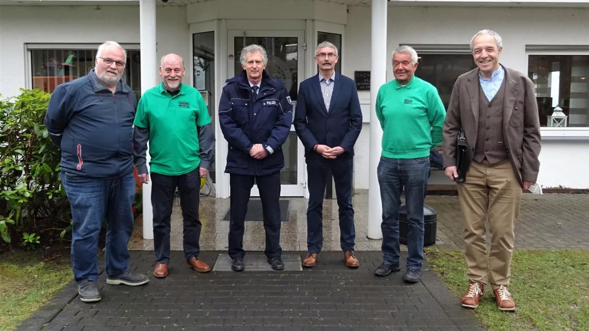 Wolfgang Gräve,Joachim Winkelmann, Jürgen Dzuballe, Michael Springob, Michael Wulf und Andreas Zeppenfeld (v.l.)