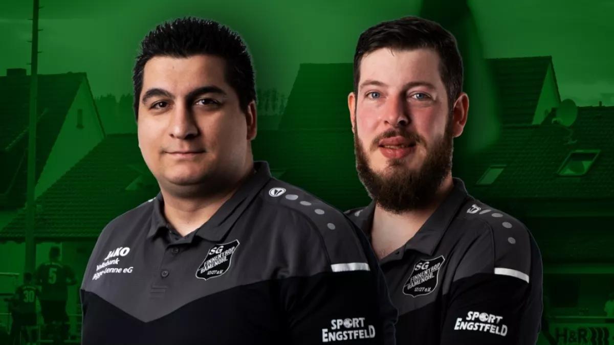 Eren Zeybek (links) und Torben Hennecke werden auch in der kommenden Saison der dritte Mannschaft der SG Finnentrop/Bamenohl trainieren.