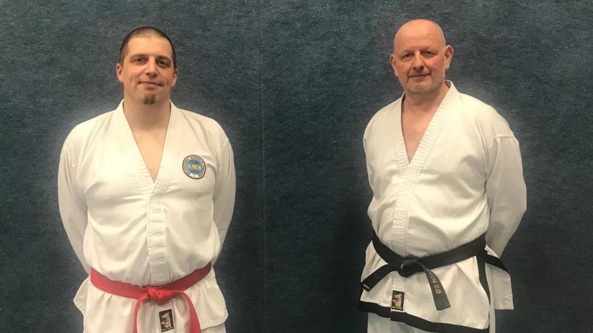 Die beiden neuen Vorsitzenden von Taekwon-Do Dojang Attendorn: Heiko Möllerke (1. Vorsitzender) und Jürgen Träger (2. Vorsitzender).